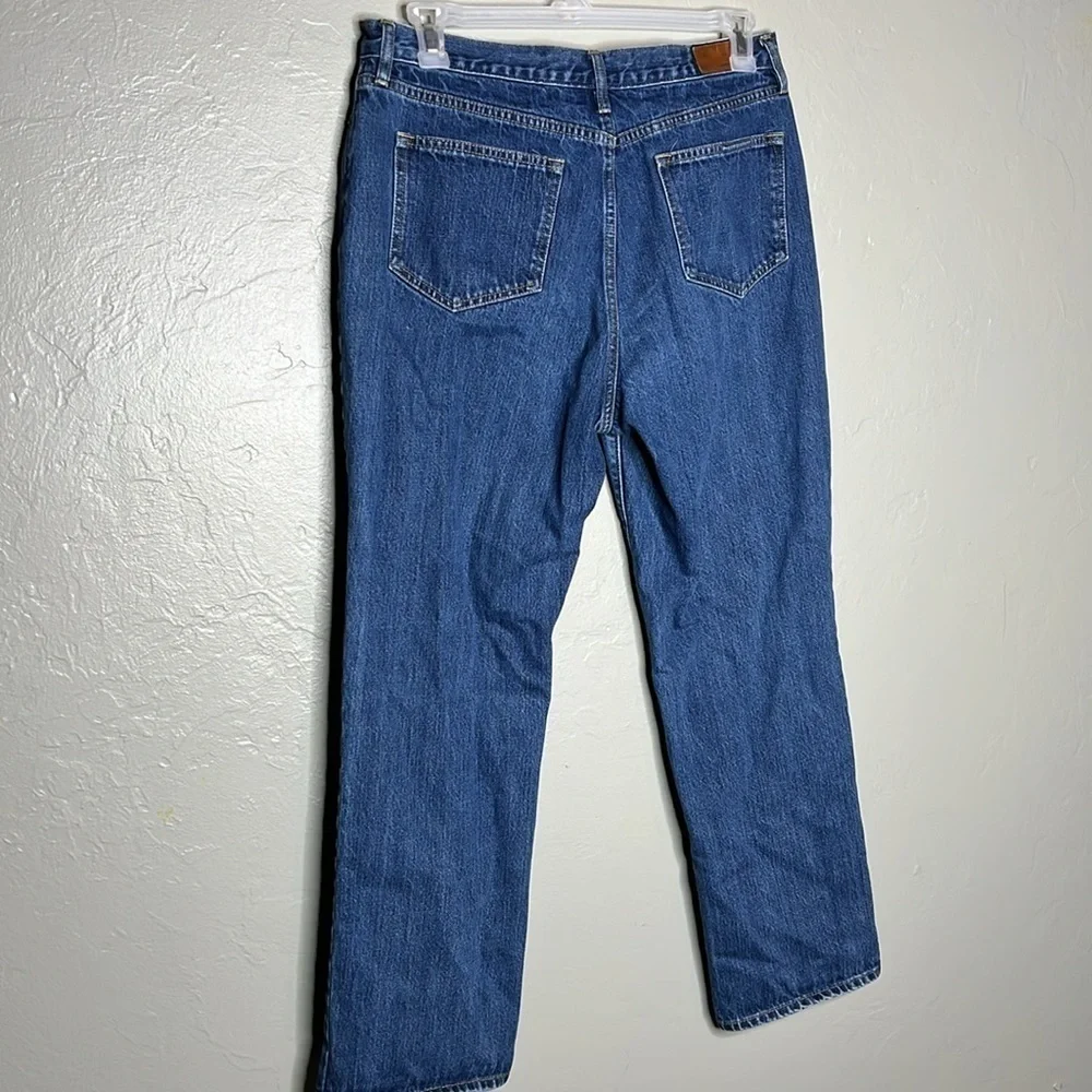 Lands’ End High Rise Straight Jeans